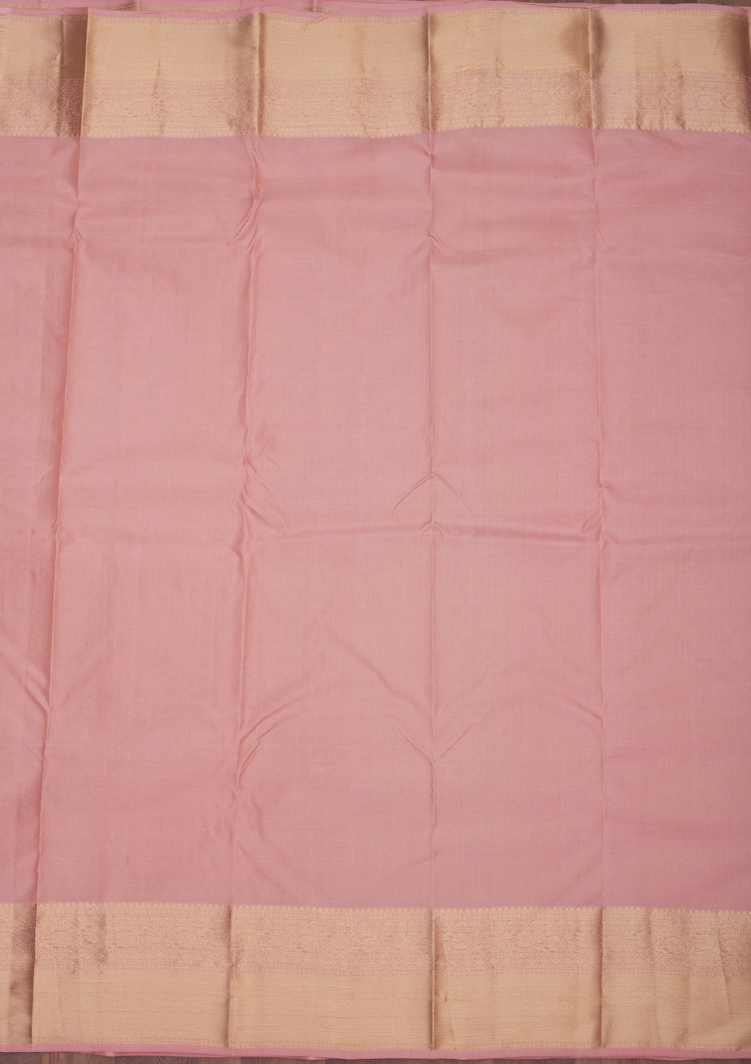 Onion Pink Silk Jaal Gold Zariwork Saree With Matching Blouse Piece