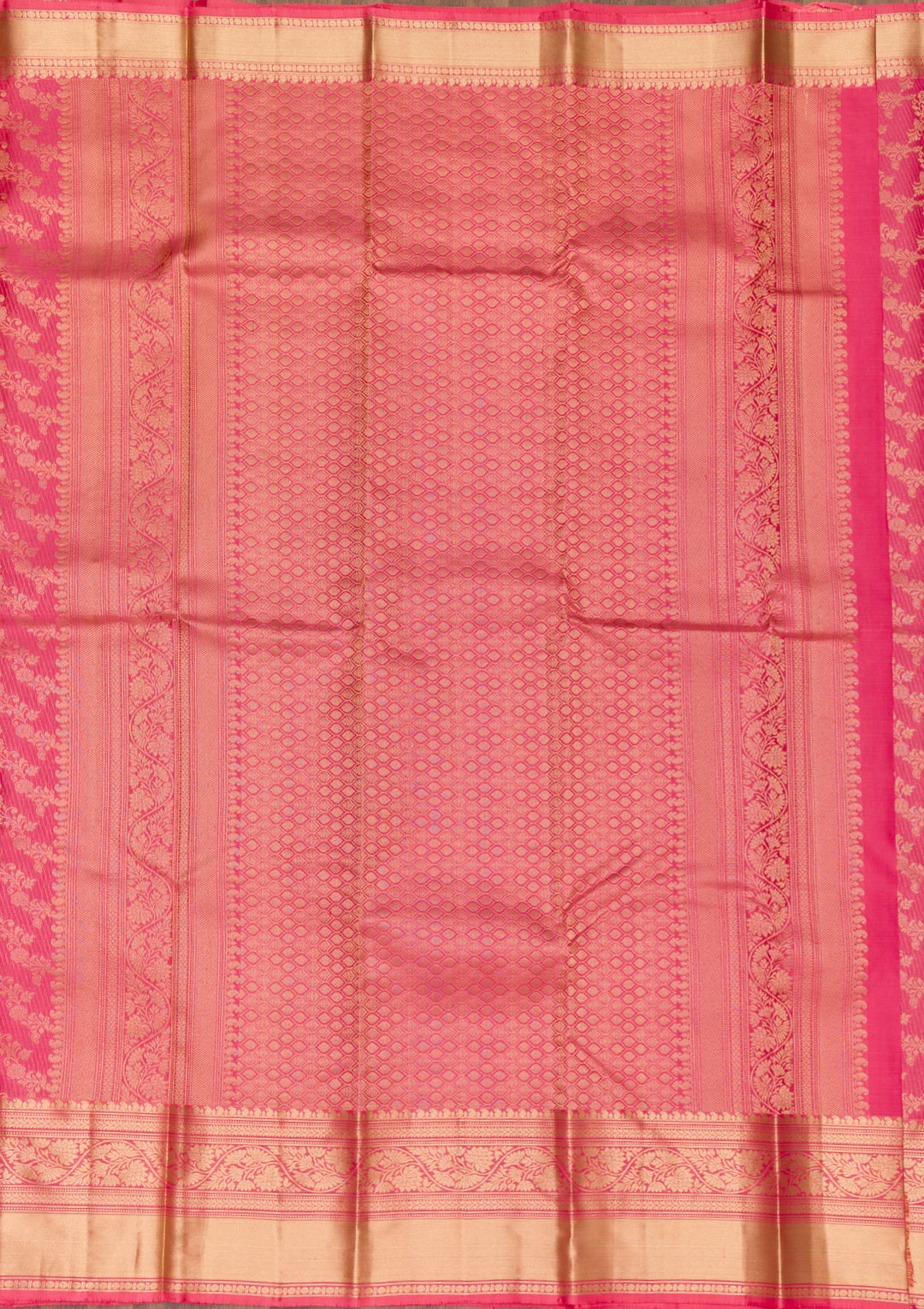 Onion Pink Zariwork Pure Silk Saree