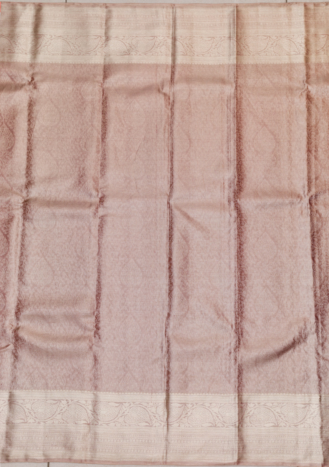 Onion Pink Zariwork Kanjivaram Pure Silk Saree