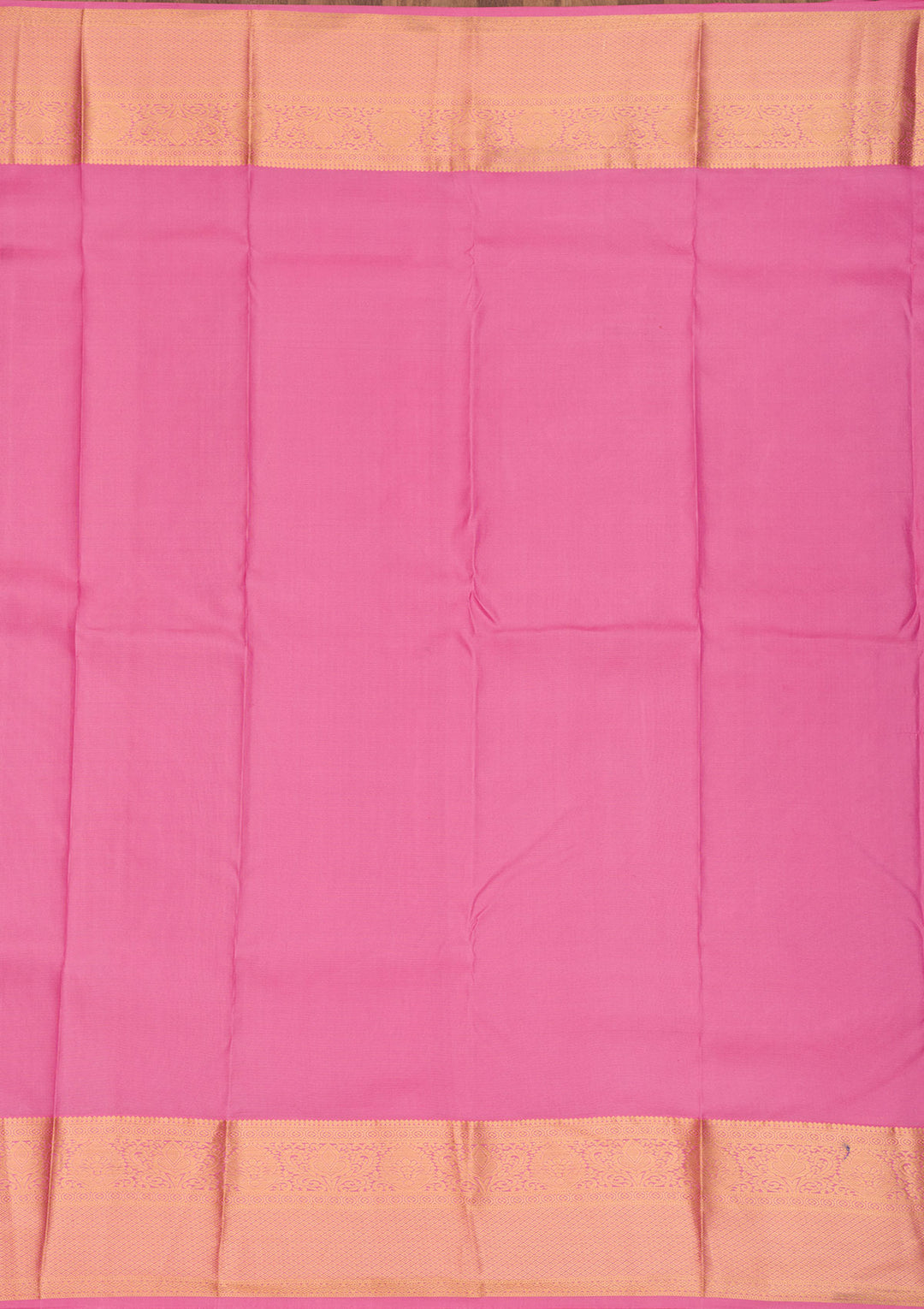 Onion Pink Pure Silk Jaal Gold Zariwork Saree With Matching Blouse Piece