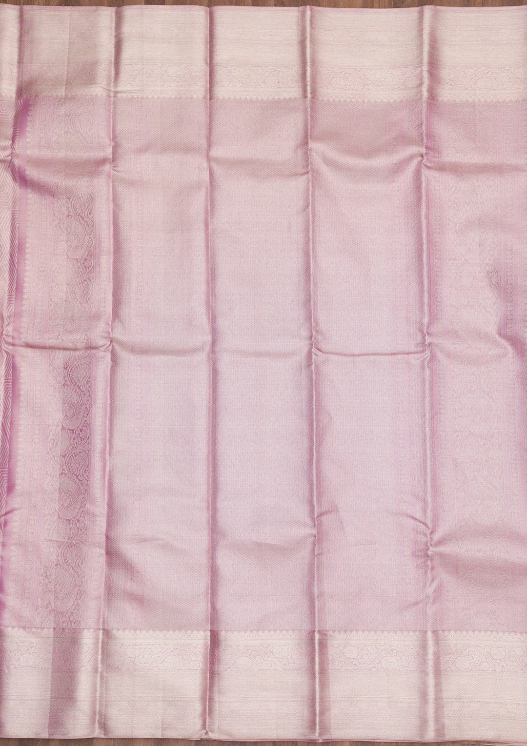 Onion Pink Tissue Jaal Silver Zariwork Saree With Matching Blouse Piece