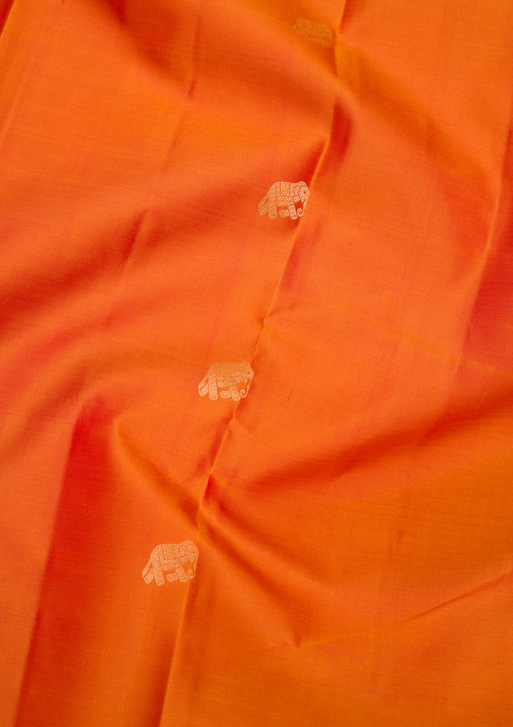 Onion Pink Silk Buti Gold Zariwork Saree With Matching Blouse Piece