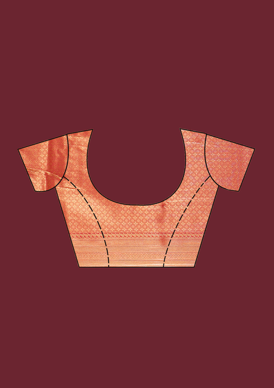 Onion Pink Silk Stripes Gold Zariwork Saree With Matching Blouse Piece