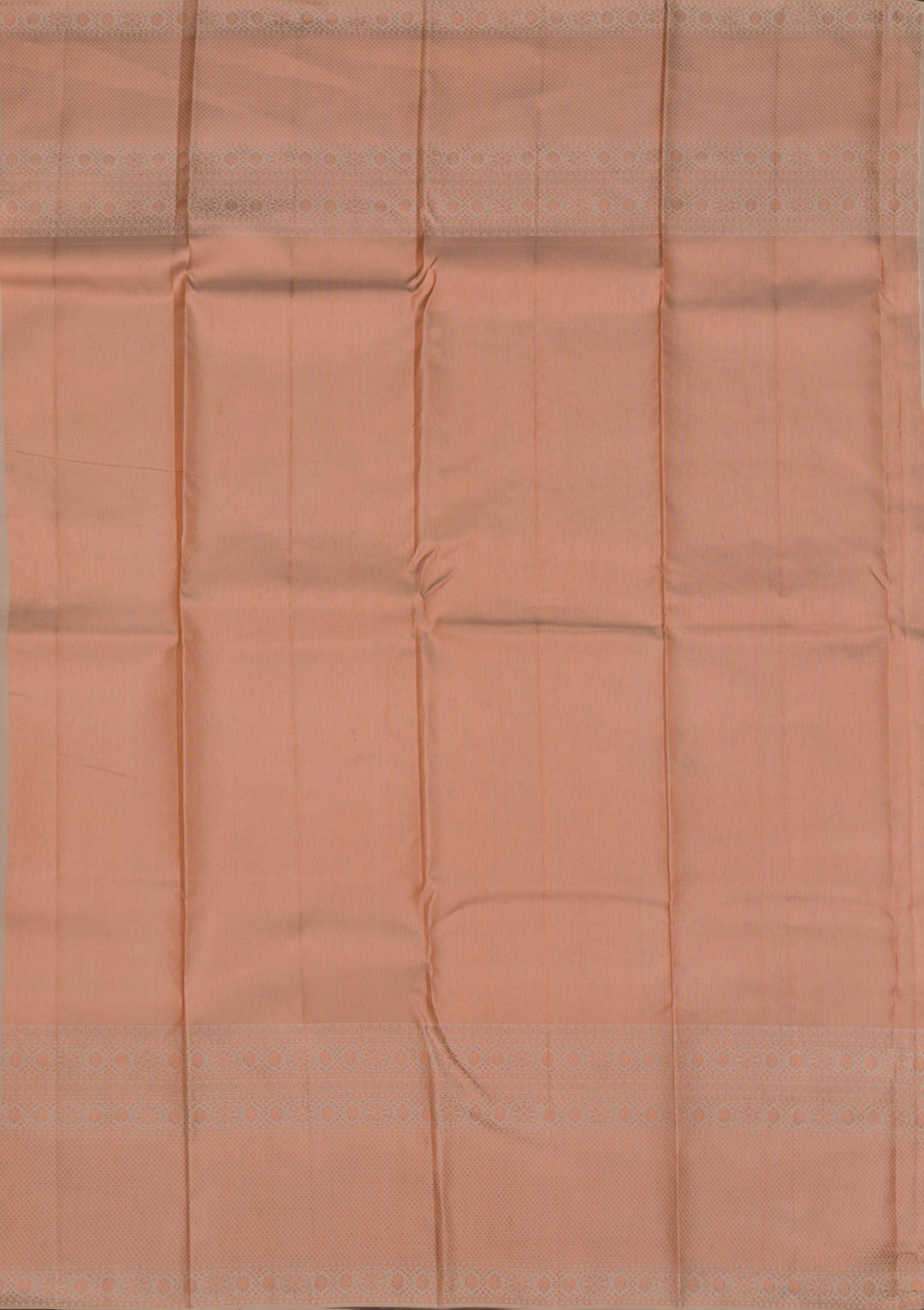Peach Silk Jaal Antique Zariwork Saree With Matching Blouse Piece