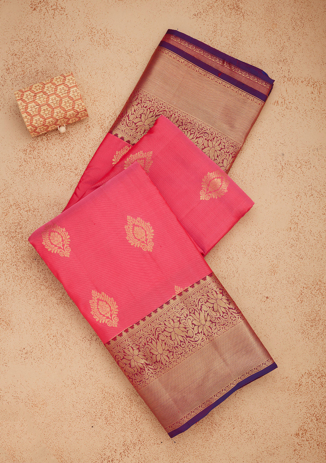 Pink Zariwork Pure Silk Saree