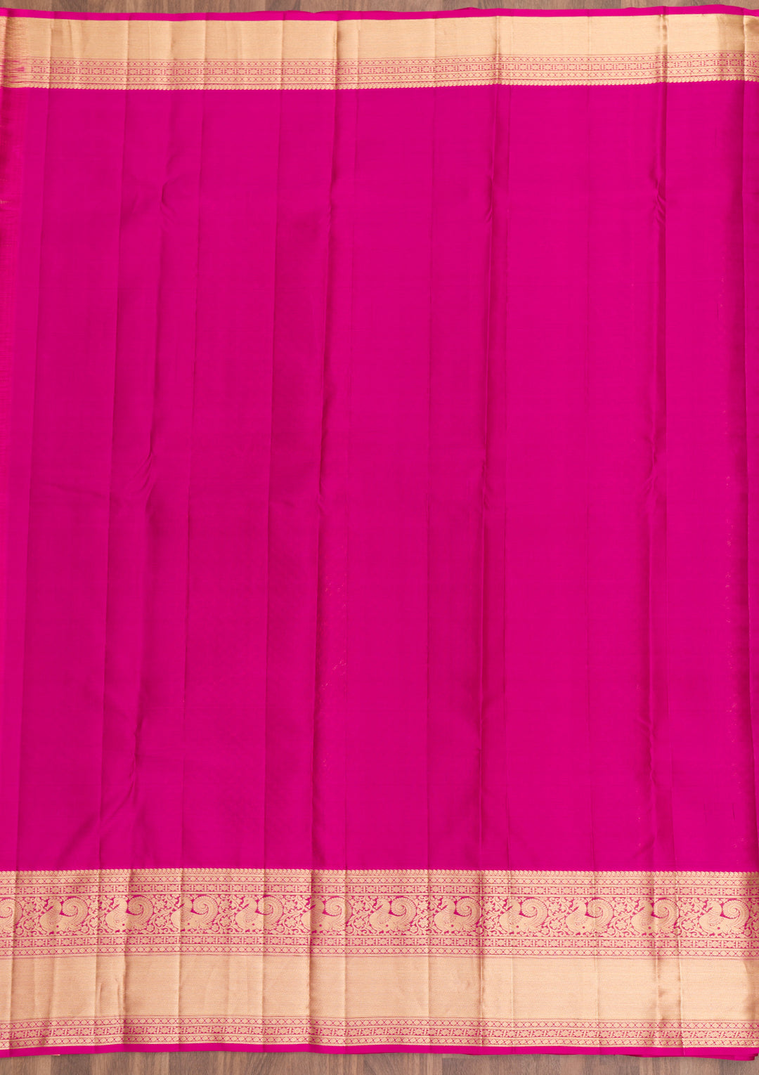 Pink Silk Jaal Gold Zariwork Saree With Matching Blouse Piece