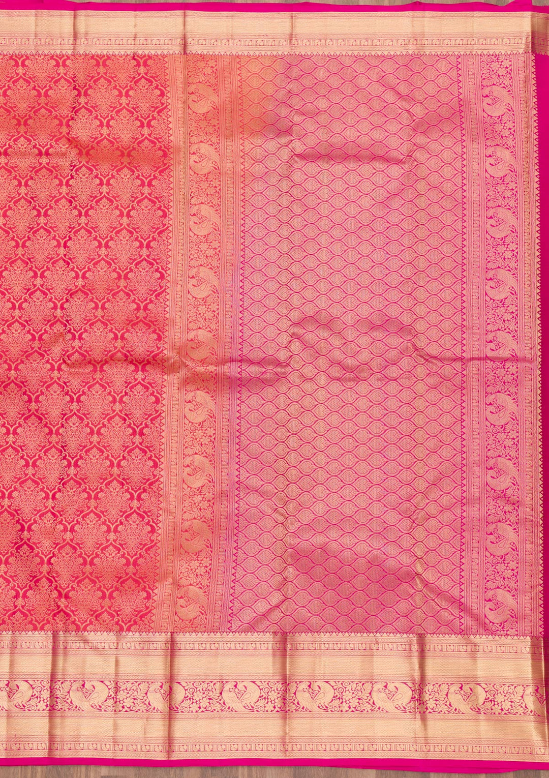 Pink Zariwork Banarasi Pure Silk Saree