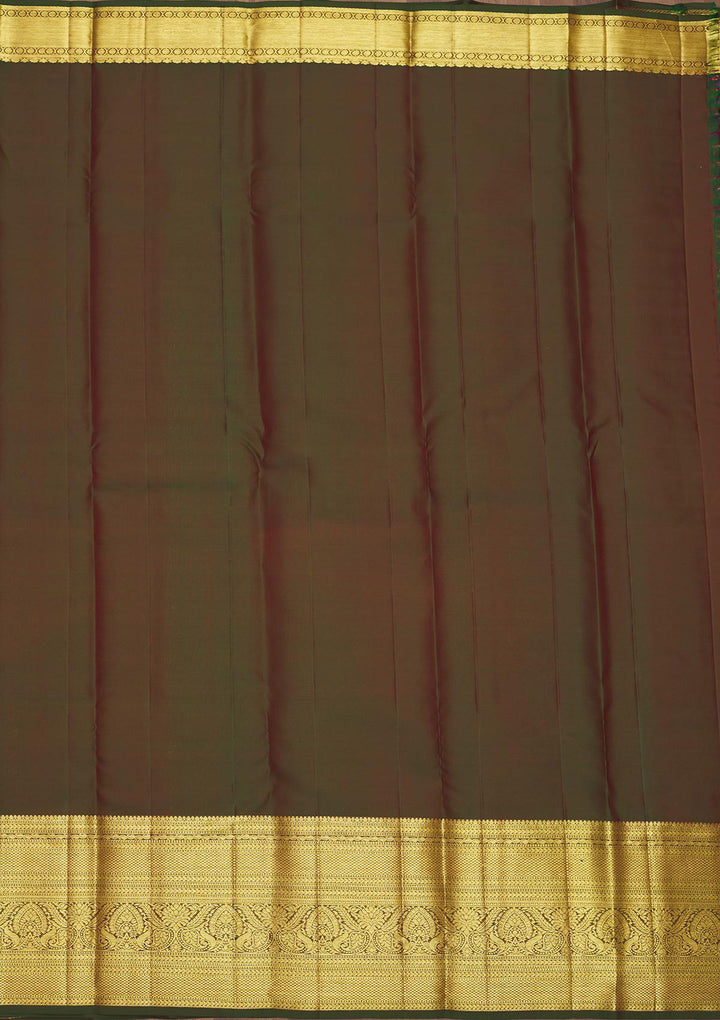 Pink Silk Jaal Gold Zariwork Saree With Matching Blouse Piece
