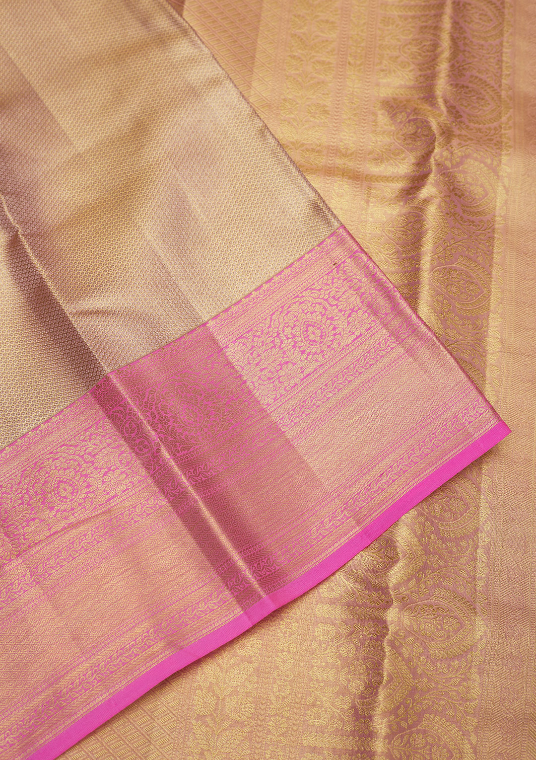 Pink Zariwork Pure Silk Saree