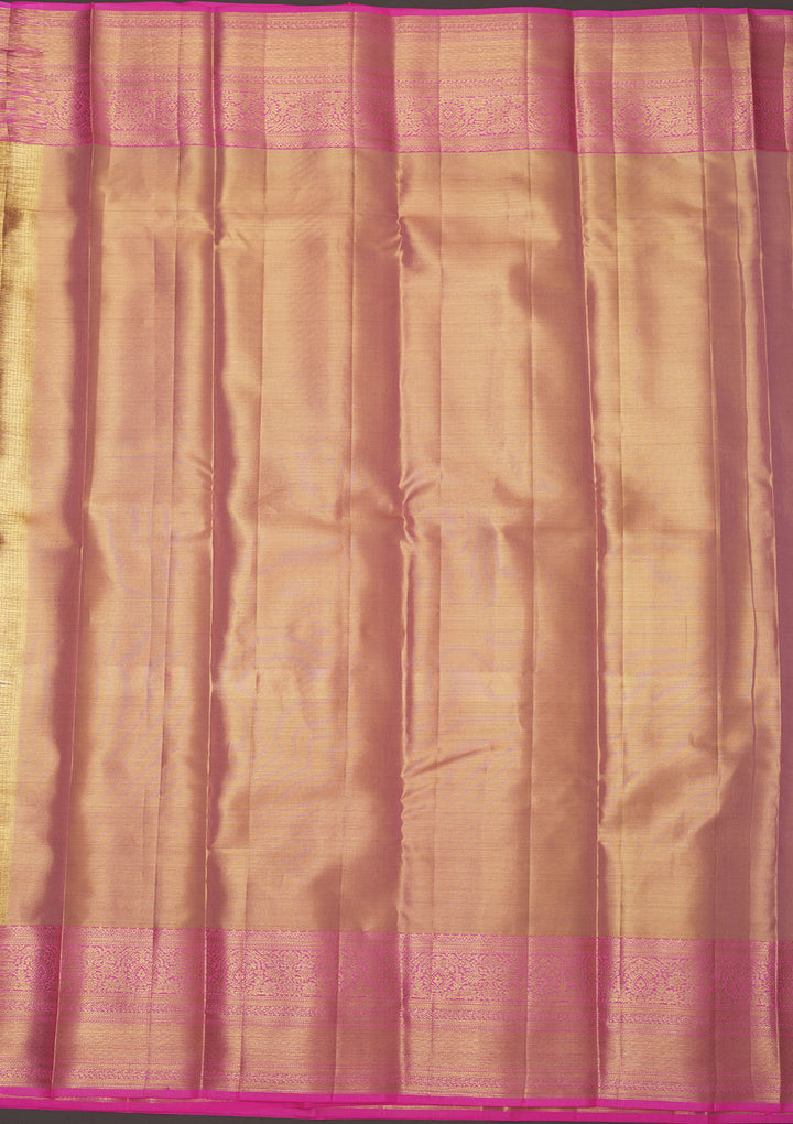 Pink Zariwork Pure Silk Saree