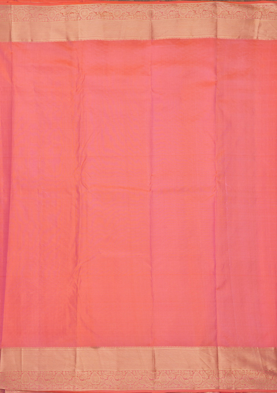 Pink Silk Jaal Gold Zariwork Saree With Matching Blouse Piece