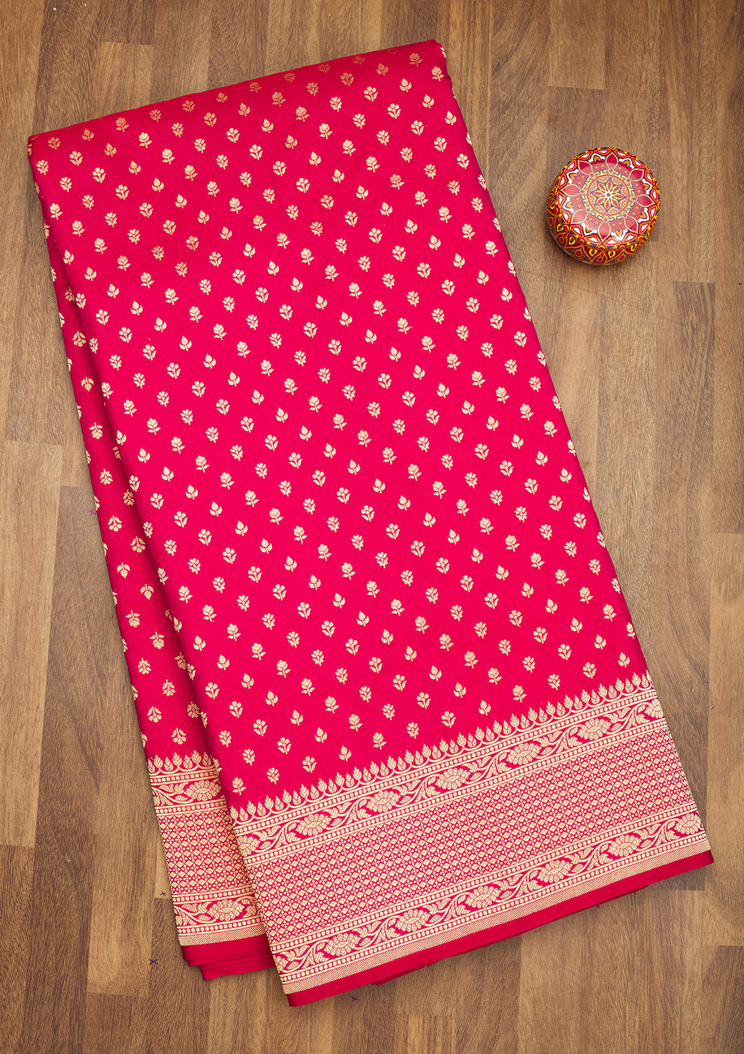 Pink Zariwork Pure Silk Saree
