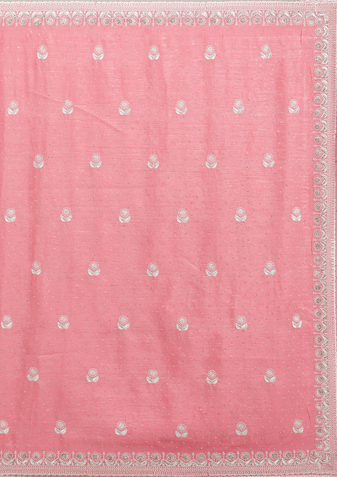 Pink Zariwork Tissue Saree
