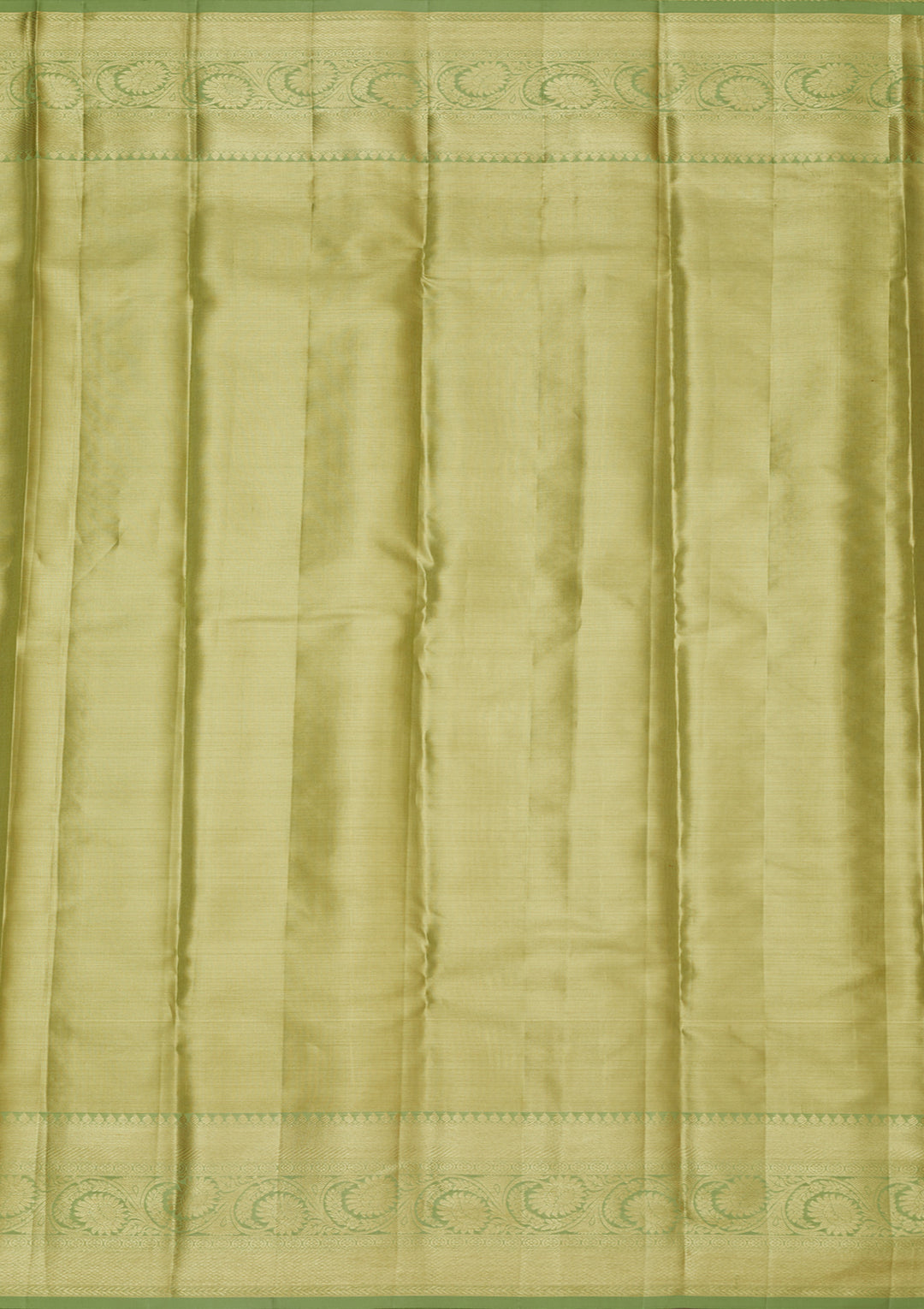 Pista Green Silk Jaal Gold Zariwork Saree With Matching Blouse Piece