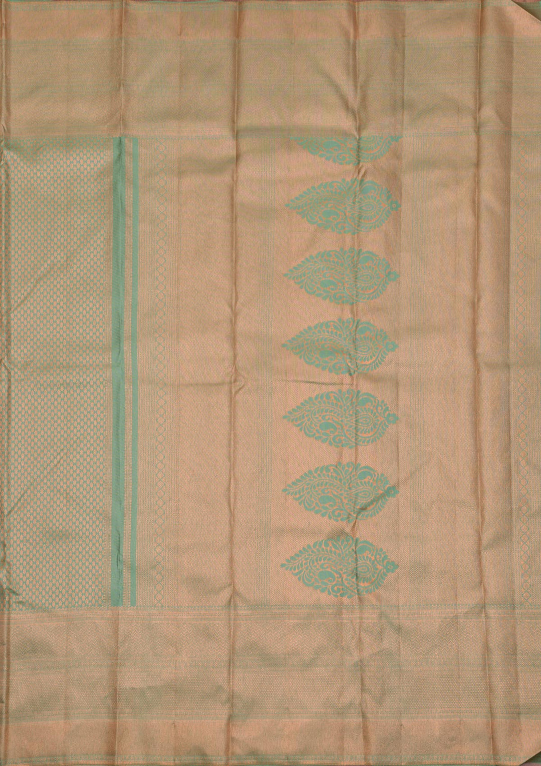Pista Green Zariwork Kanjivaram Pure Silk Saree