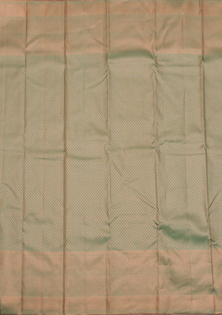 Pista Green Zariwork Kanjivaram Pure Silk Saree