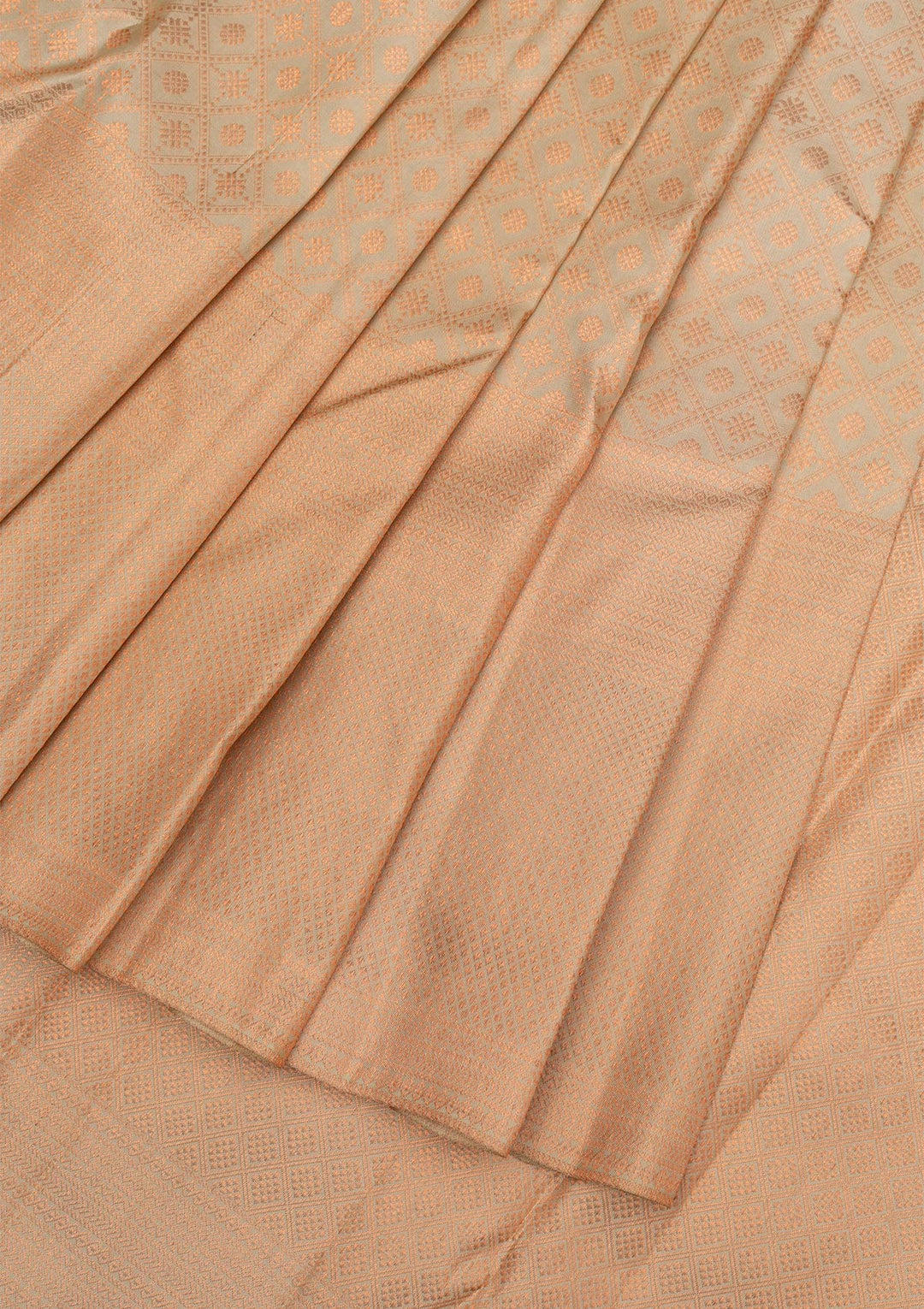 Pista Green Copper Zariwork Pure Silk Saree
