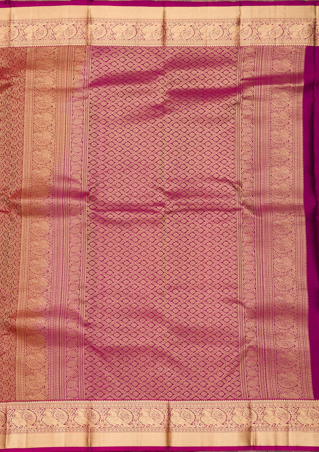 Purple Zariwork Pure Silk Saree