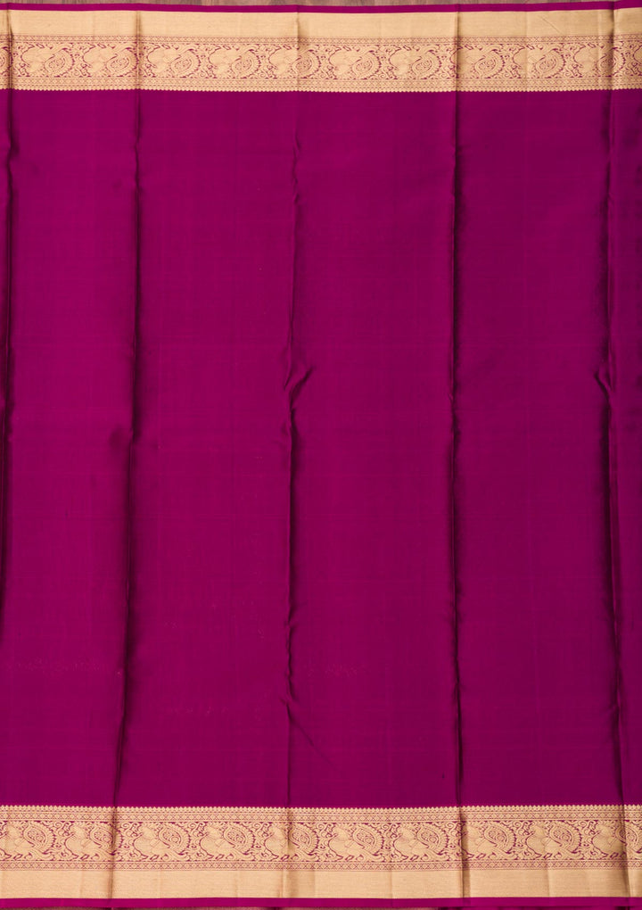 Purple Zariwork Pure Silk Saree