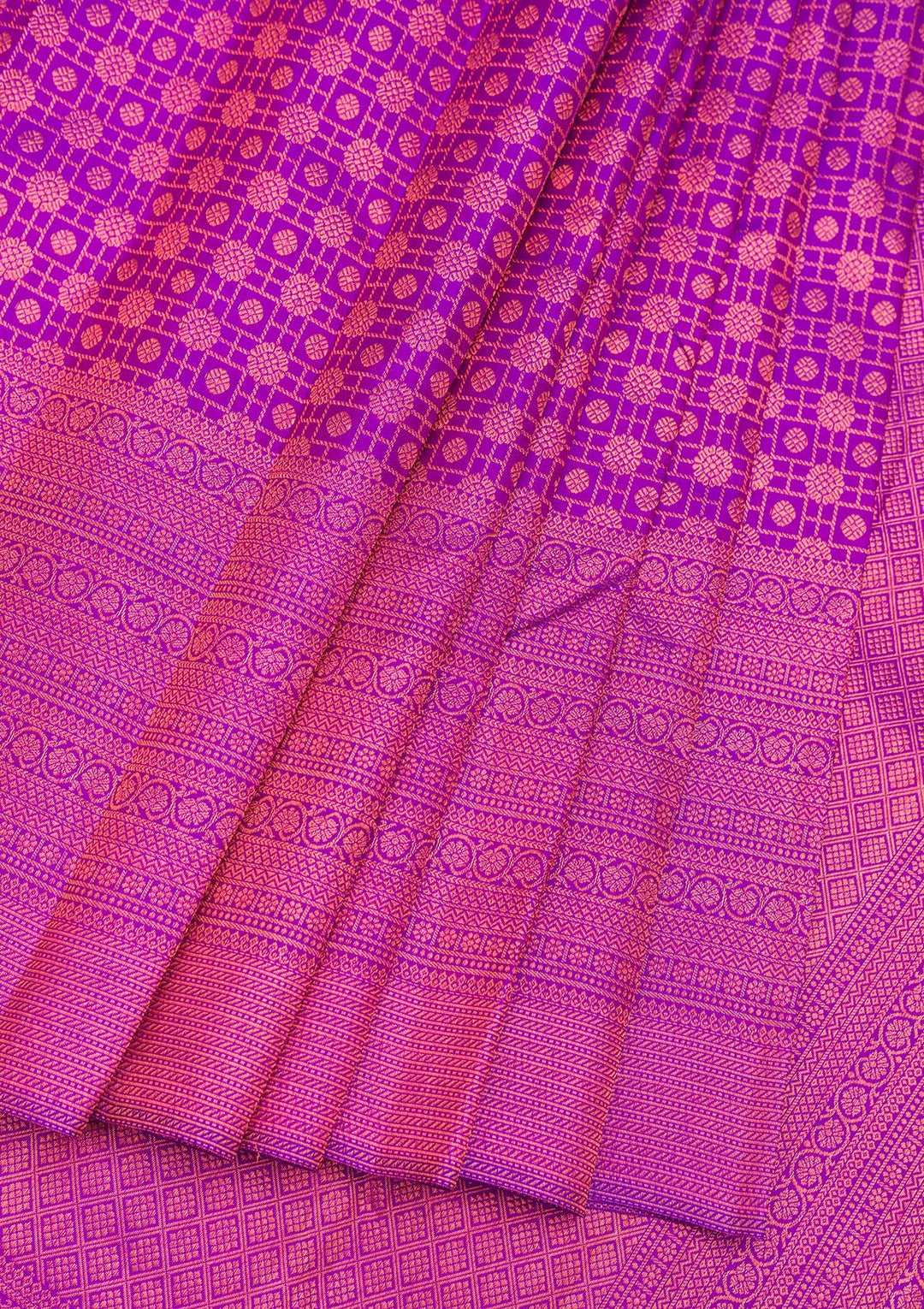 Purple Zariwork Pure Silk Saree