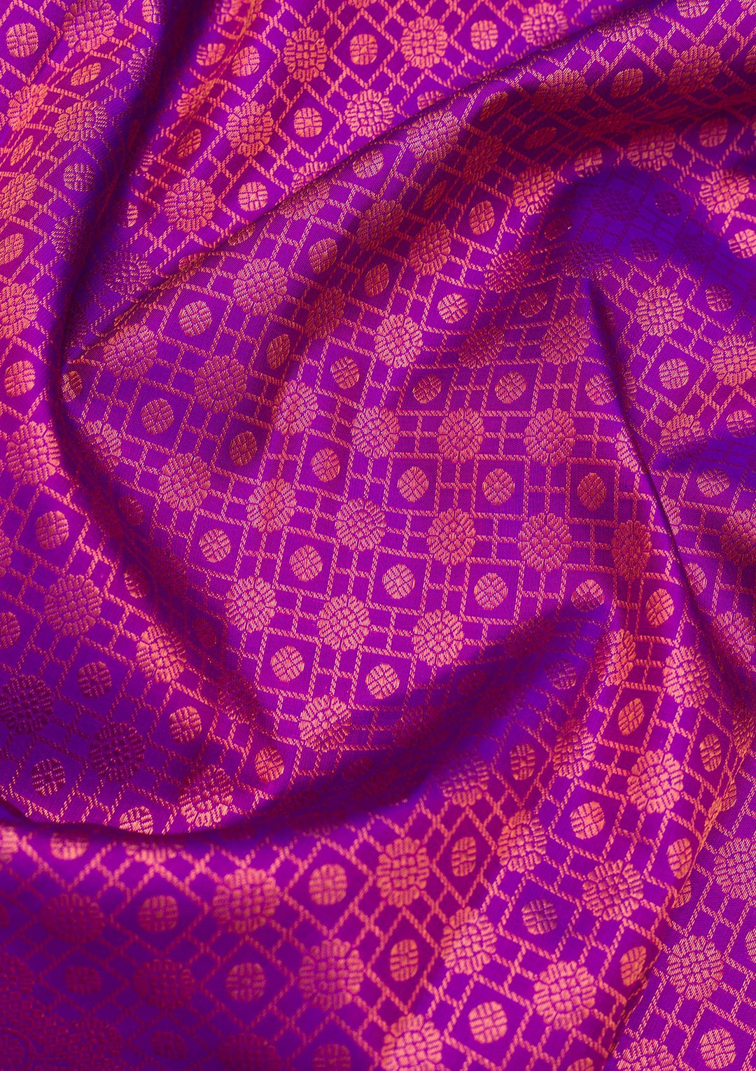 Purple Zariwork Pure Silk Saree