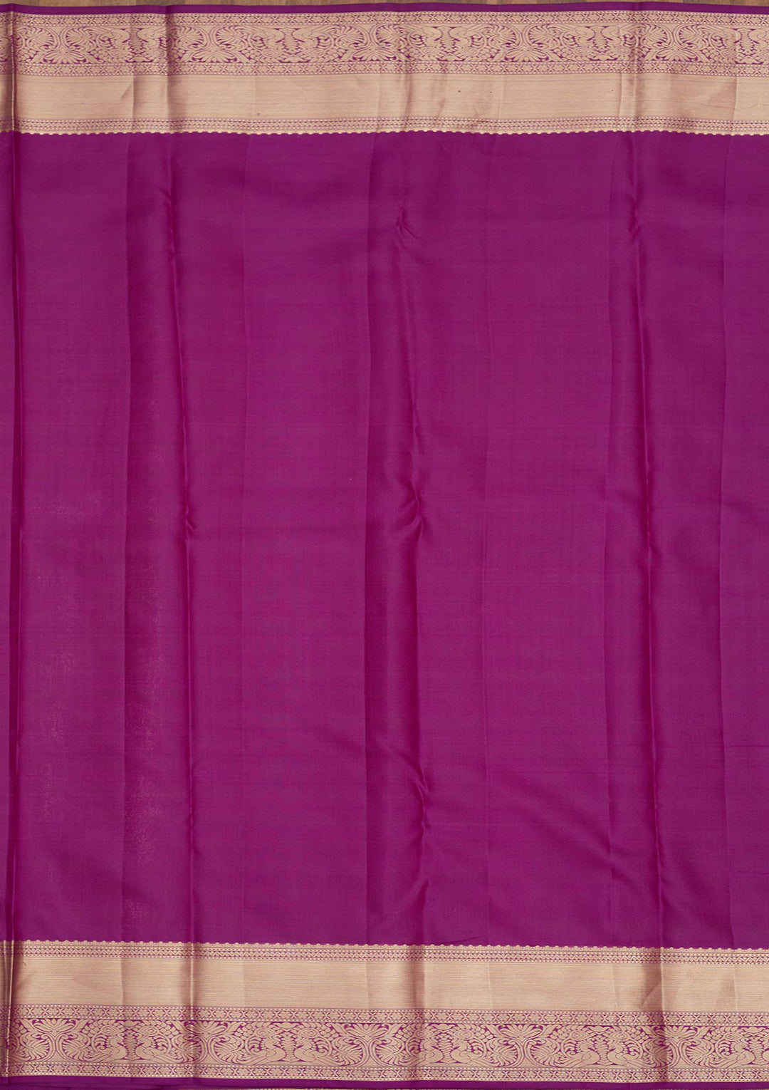 Purple Silk Jaal Gold Zariwork Saree With Matching Blouse Piece