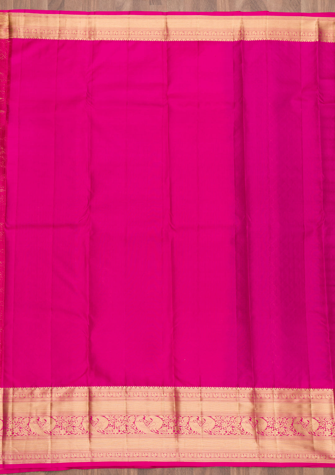 Purple Silk Jaal Gold Zariwork Saree With Matching Blouse Piece
