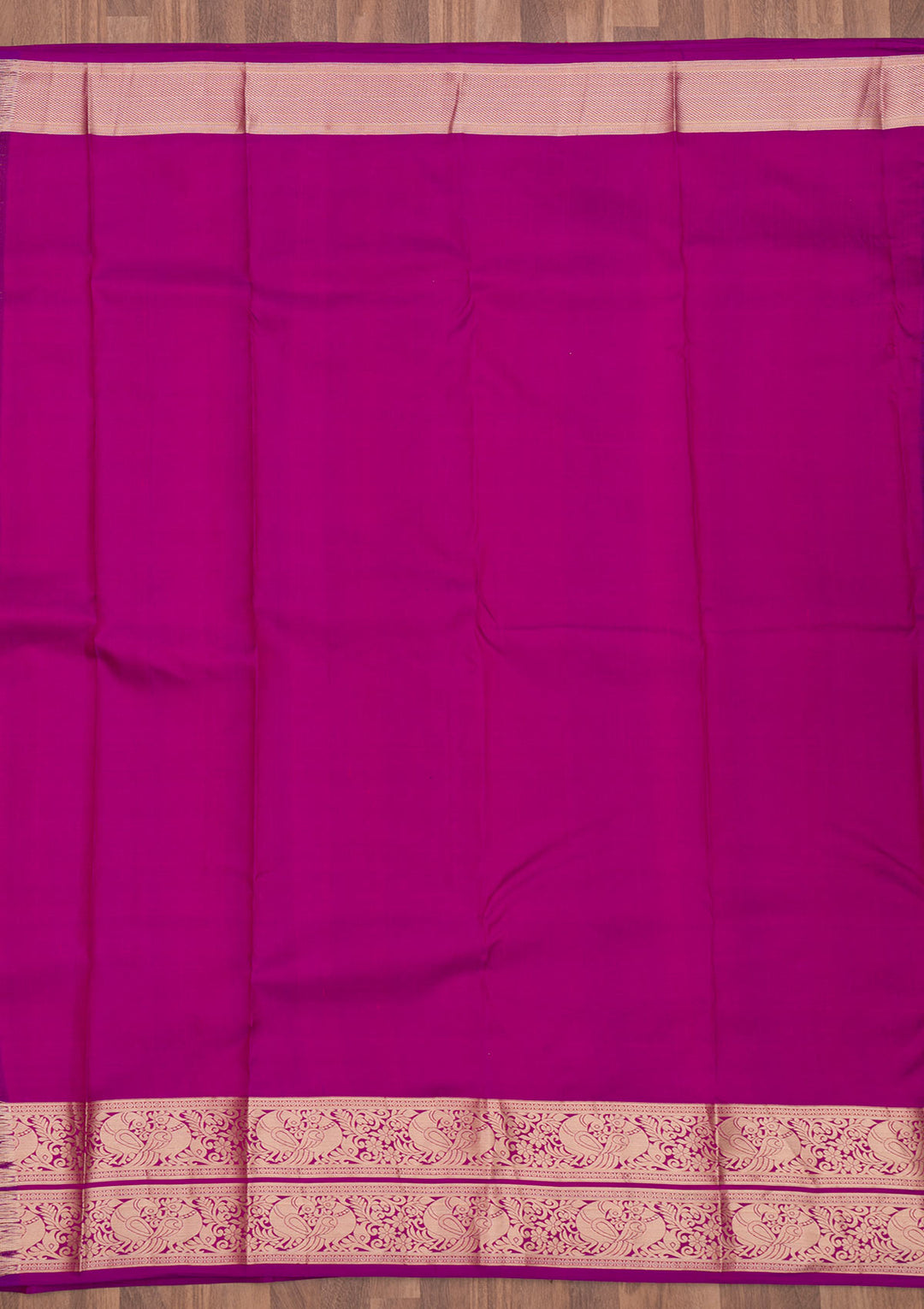 Purple Pure Silk Jaal Silver Zariwork Saree With Matching Blouse Piece