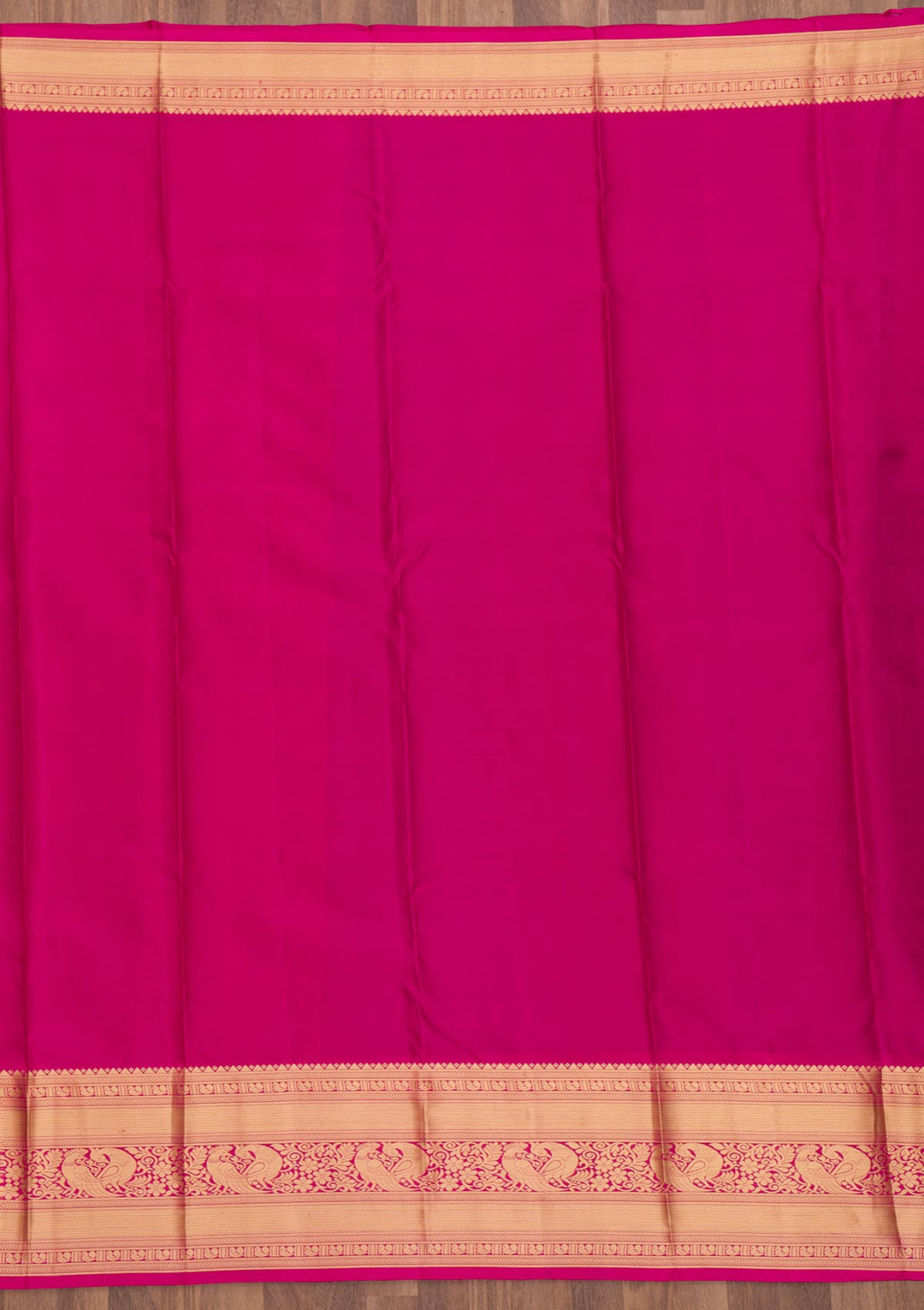Purple Silk Jaal Gold Zariwork Saree With Matching Blouse Piece
