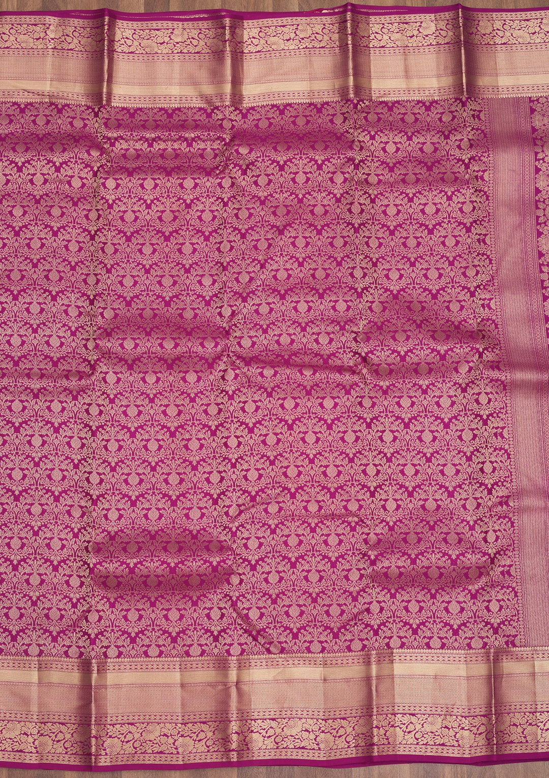 Purple Zariwork Pure Silk Saree