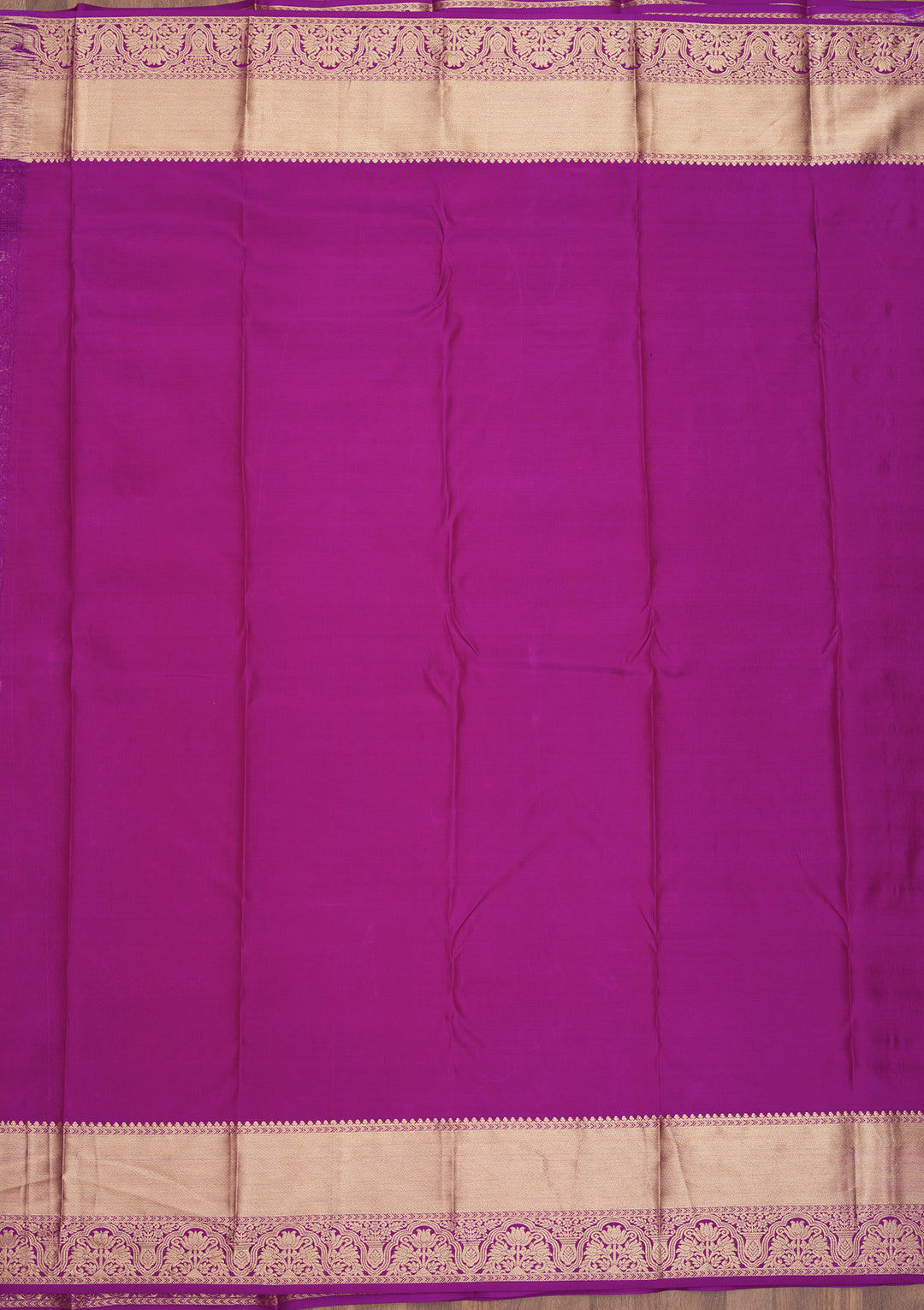 Purple Pure Silk Jaal Zariwork Saree With Matching Blouse Piece