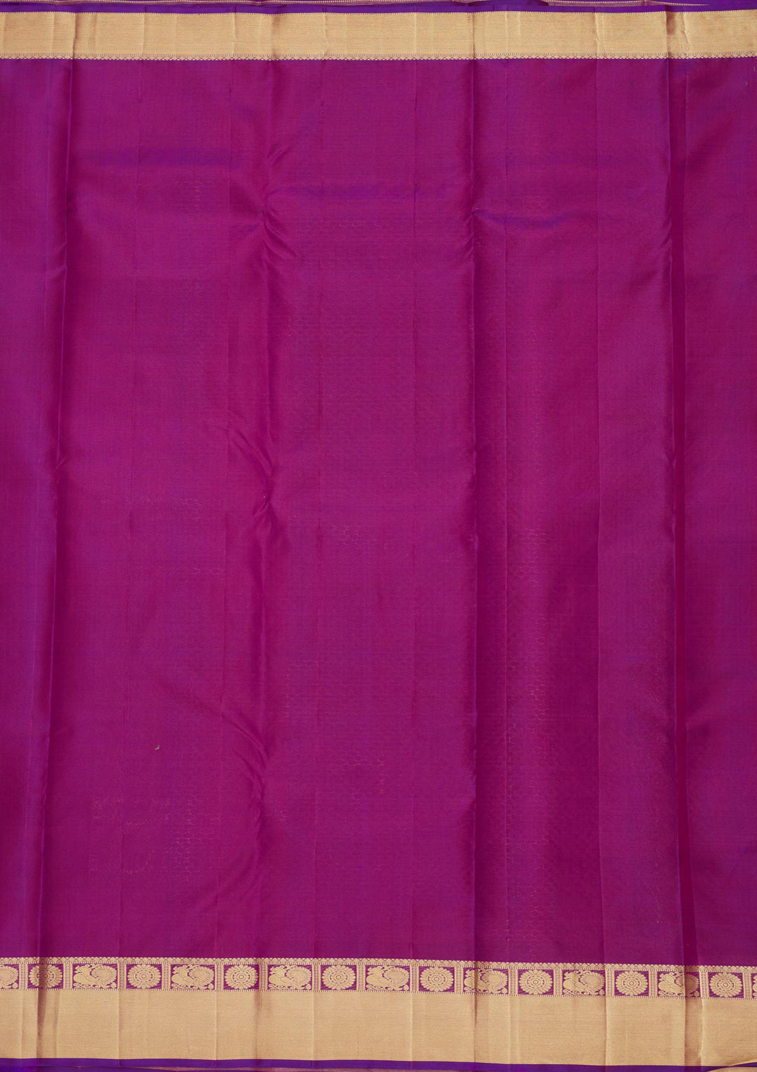 Purple Silk Jaal Gold Zariwork Saree With Matching Blouse Piece