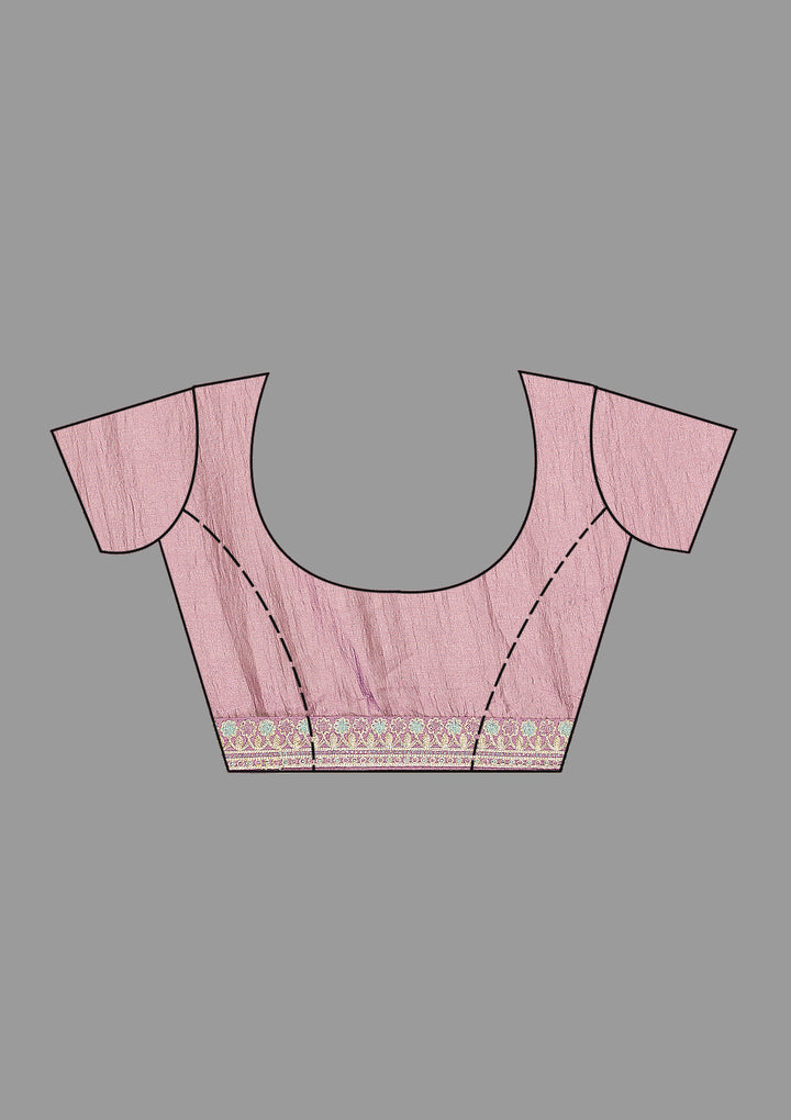 Purple Zariwork Soft Silk Saree