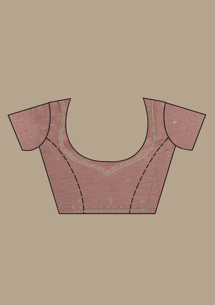 Purple Zariwork Soft Silk Saree