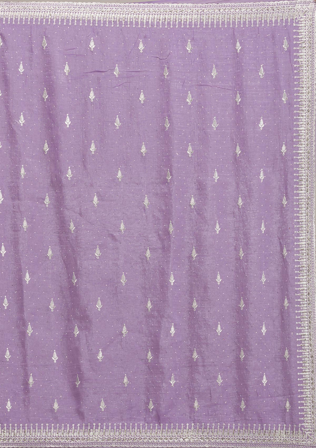 Purple Zariwork Tissue Saree