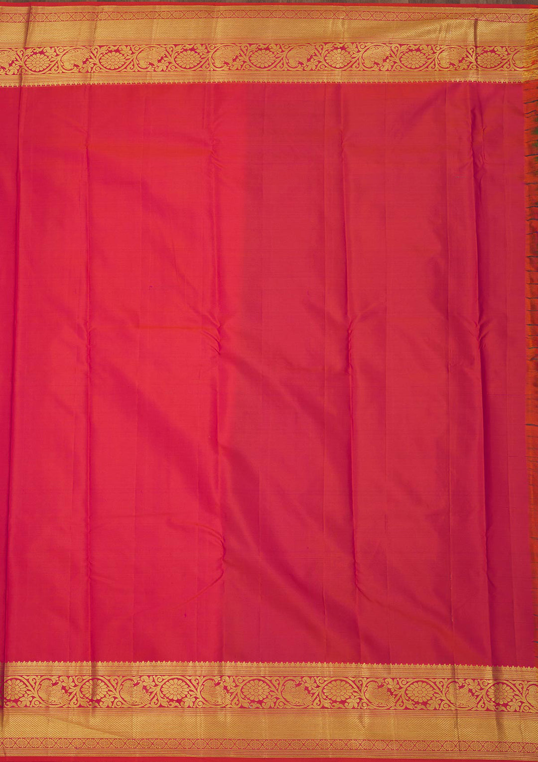 Rama Green Silk Buti Gold Zariwork Saree With Matching Blouse Piece