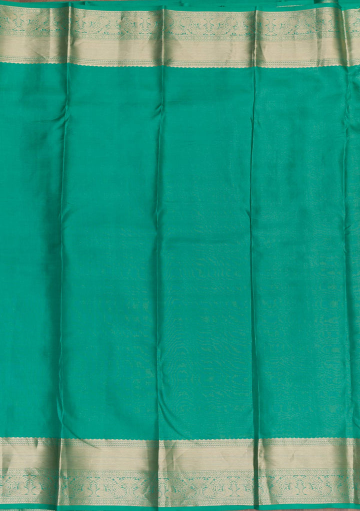 Rama Green Zariwork Banarasi Pure Silk Saree