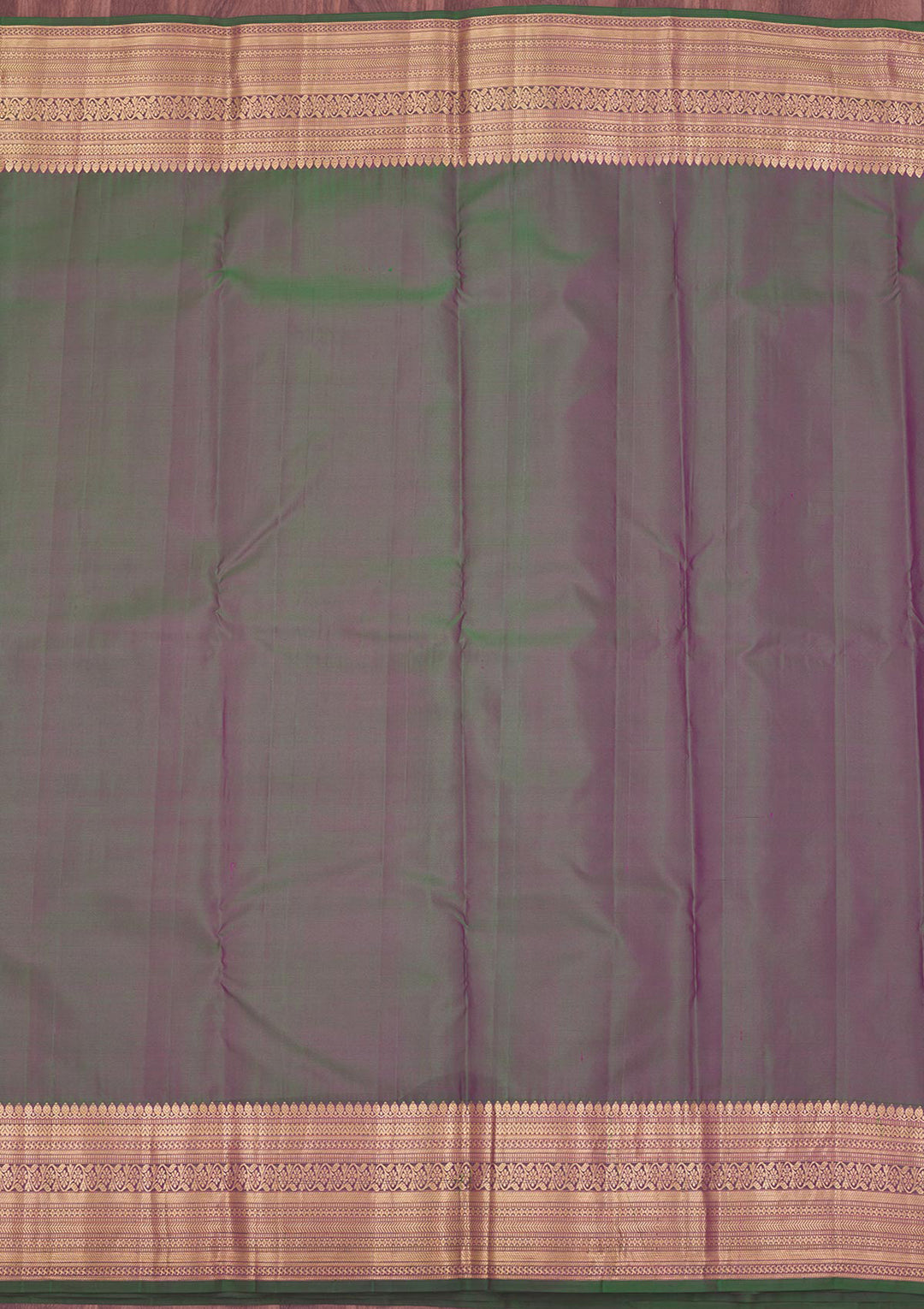Rani Pink Silk Buti Gold Zariwork Saree With Matching Blouse Piece