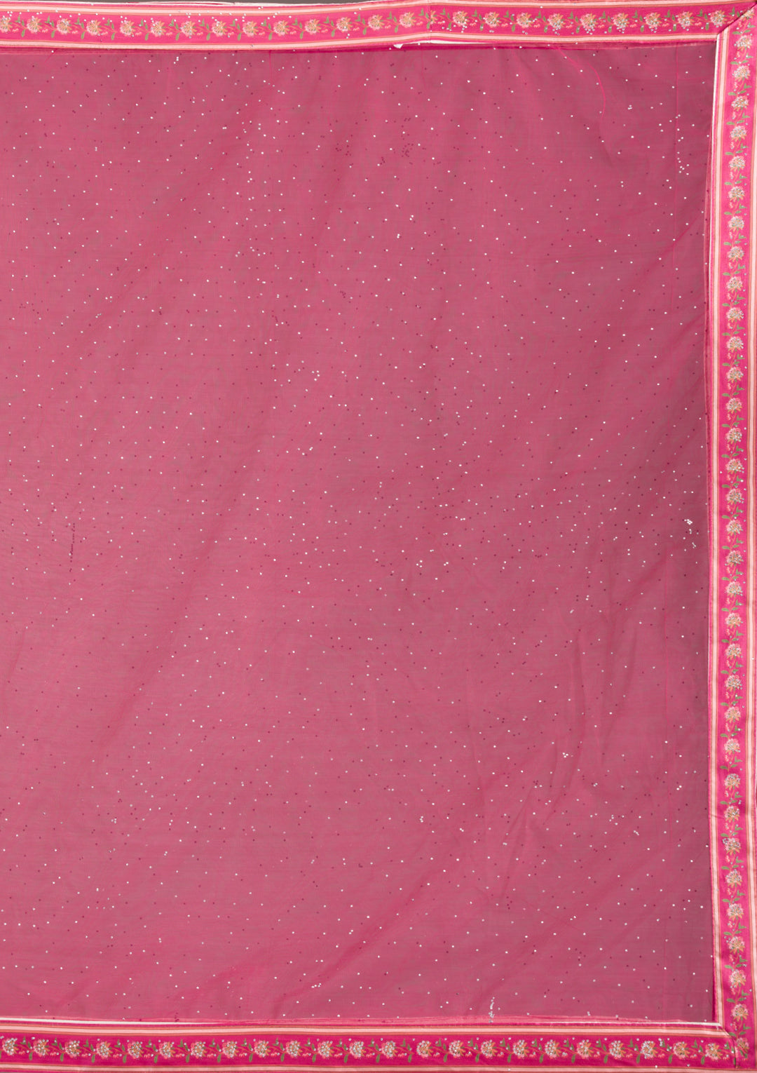Rani Pink Silver Zariwork Banarasi Readymade Lehenga