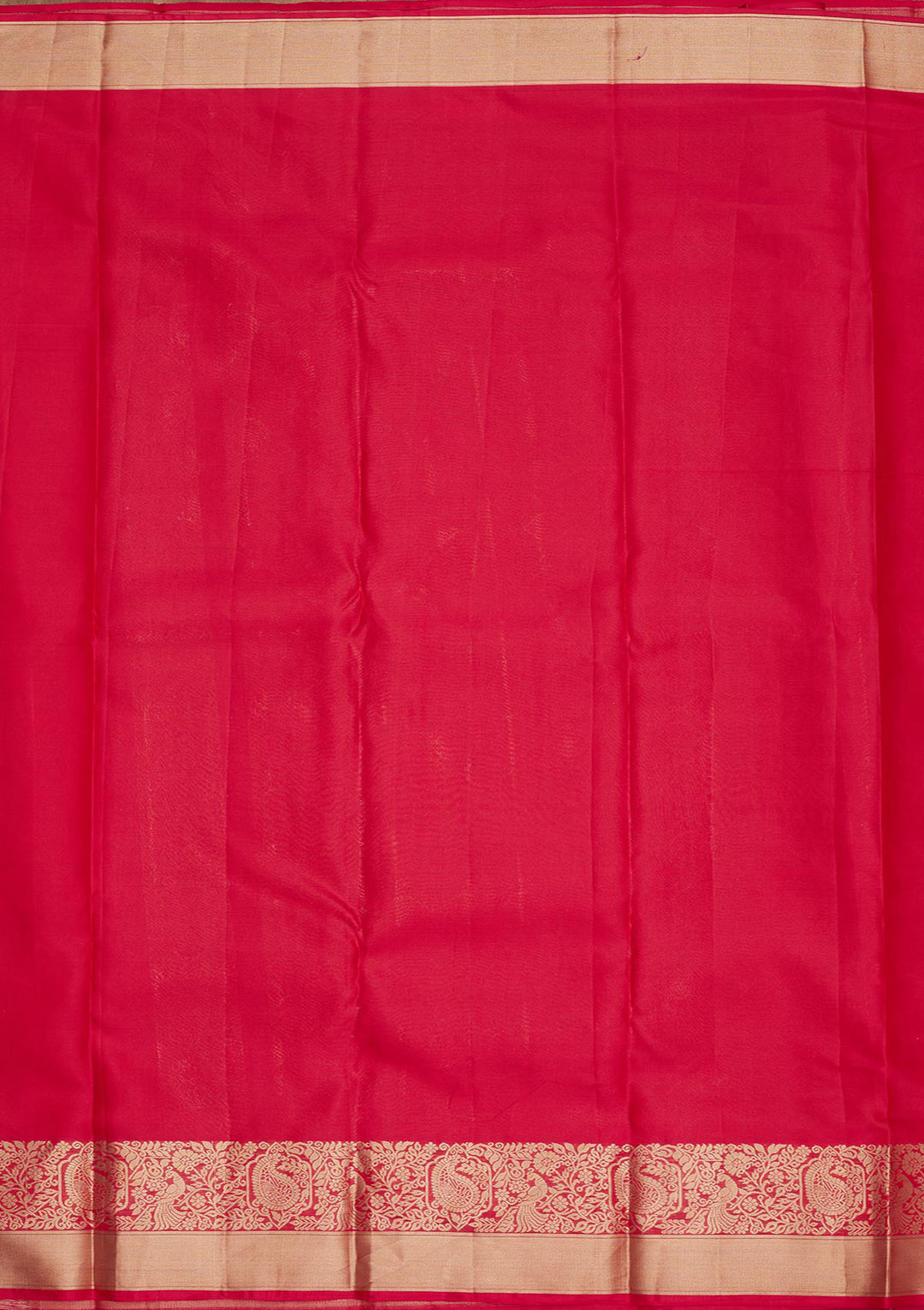Rani Pink Zariwork Pure Silk Saree