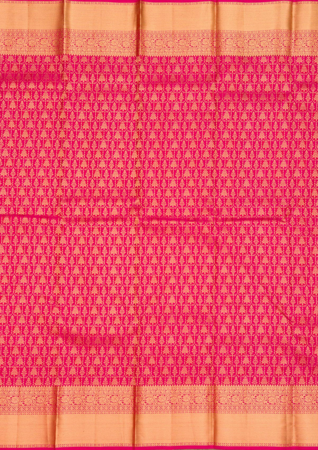 Rani Pink Zariwork Pure Silk Saree