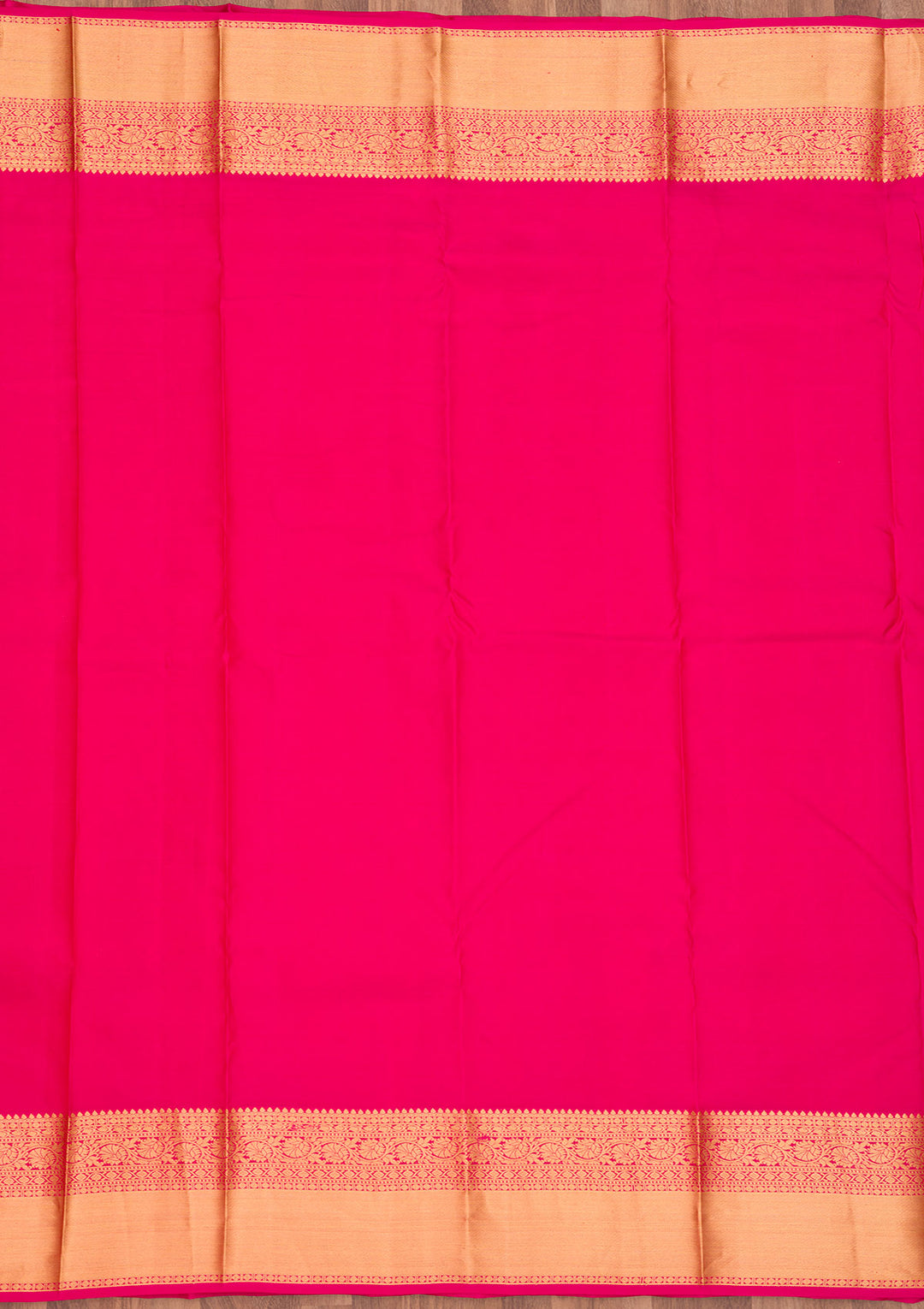 Rani Pink Zariwork Pure Silk Saree