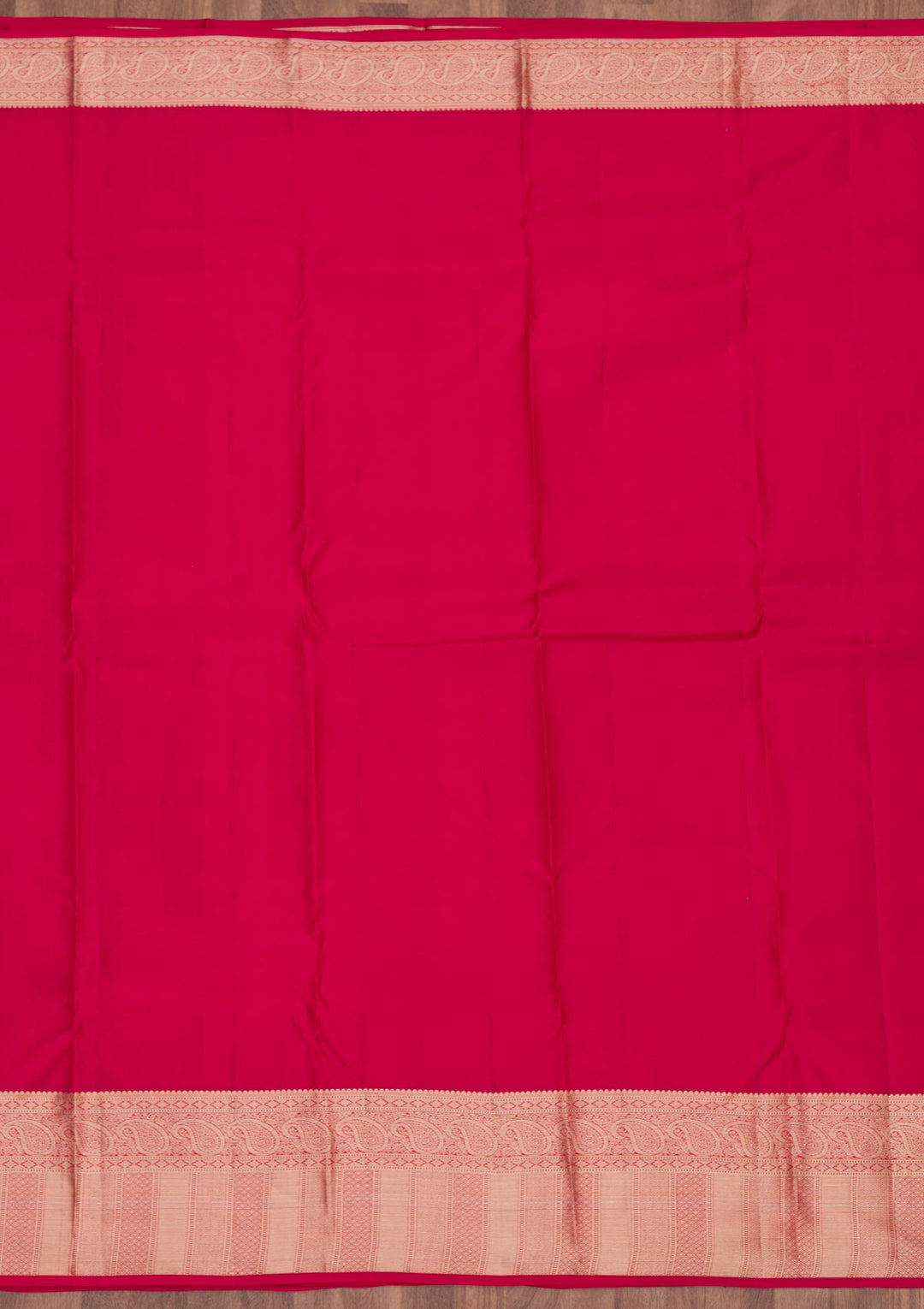 Rani Pink Zariwork Pure Silk Saree