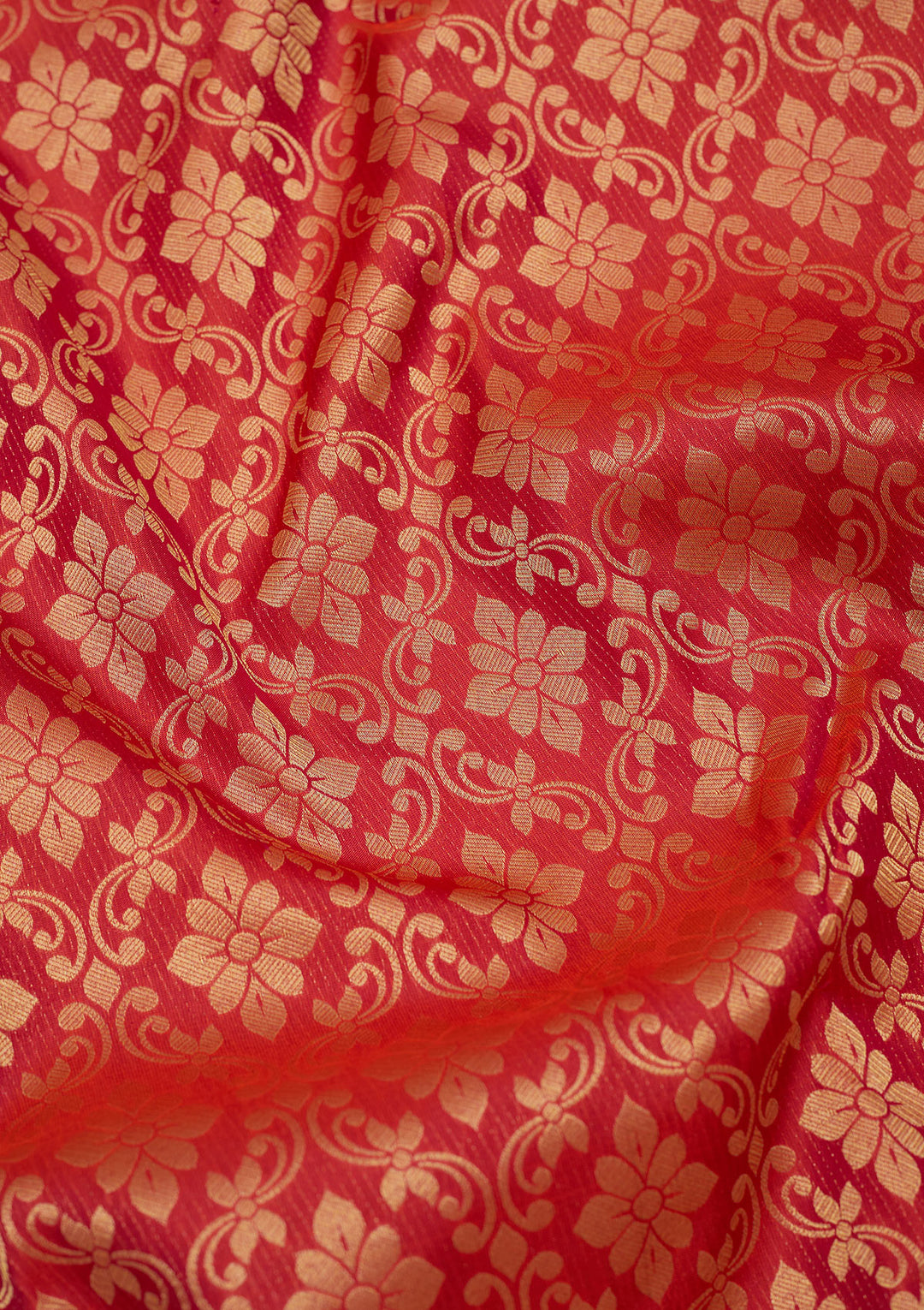Rani Pink Zariwork Pure Silk Saree