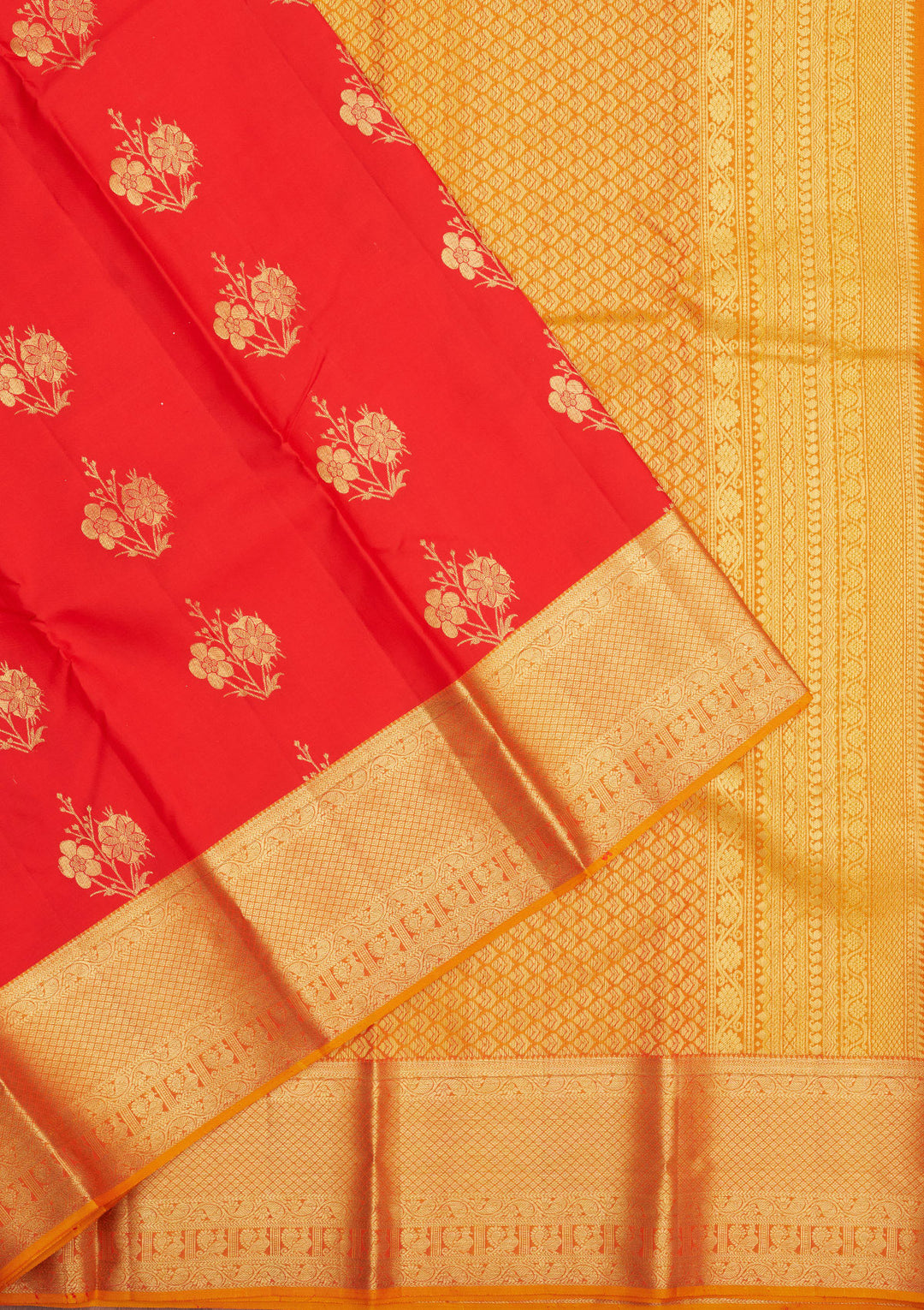 Red Zariwork Pure Silk Saree
