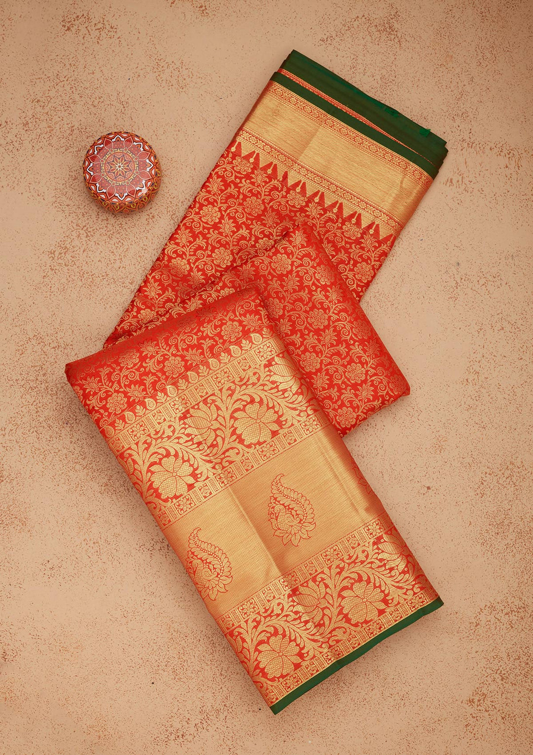 Red Zariwork Pure Silk Saree