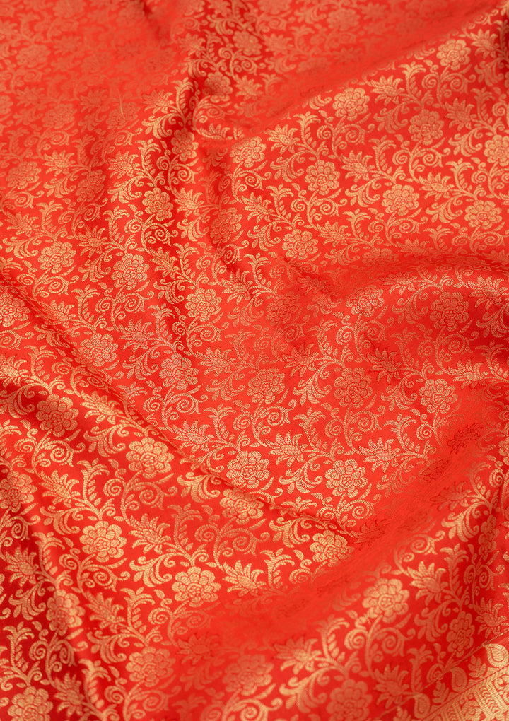 Red Zariwork Pure Silk Saree