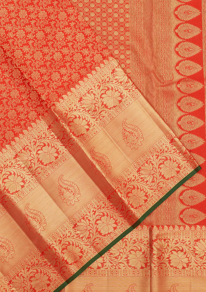 Red Zariwork Pure Silk Saree