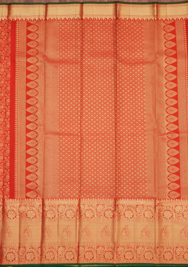 Red Zariwork Pure Silk Saree