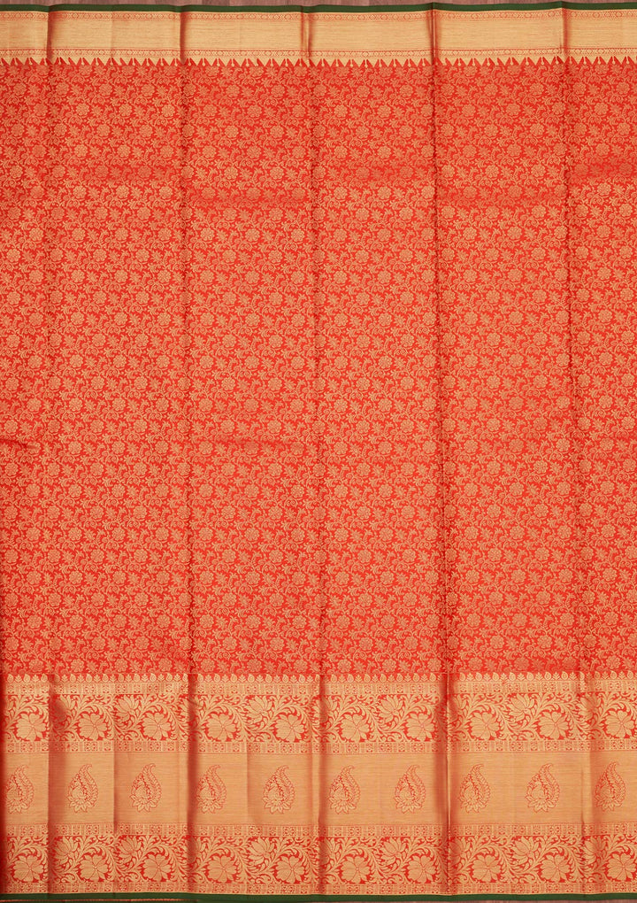 Red Zariwork Pure Silk Saree